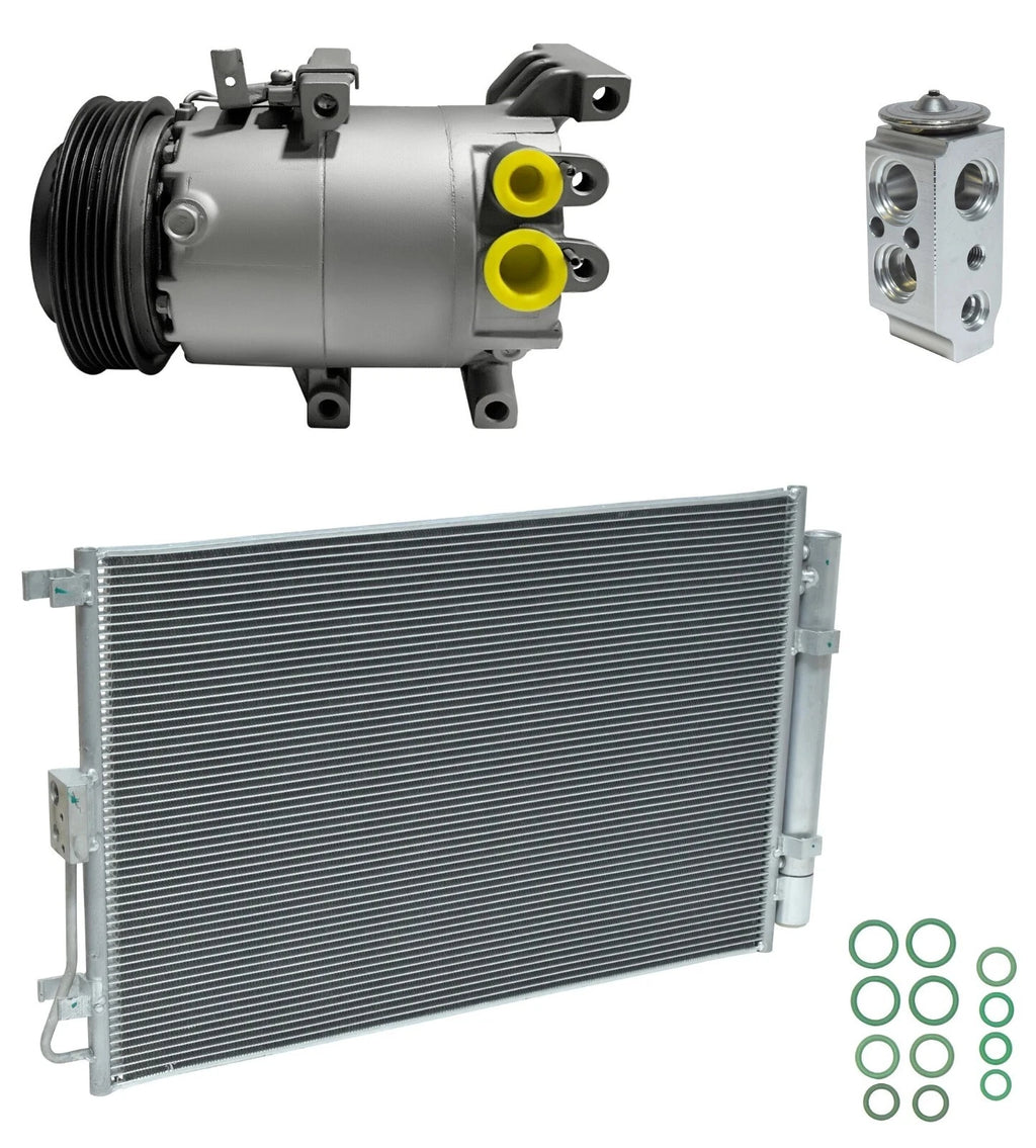 AC Compressor Kit With Condenser for Kia Soul 1.6L (2012–2016)