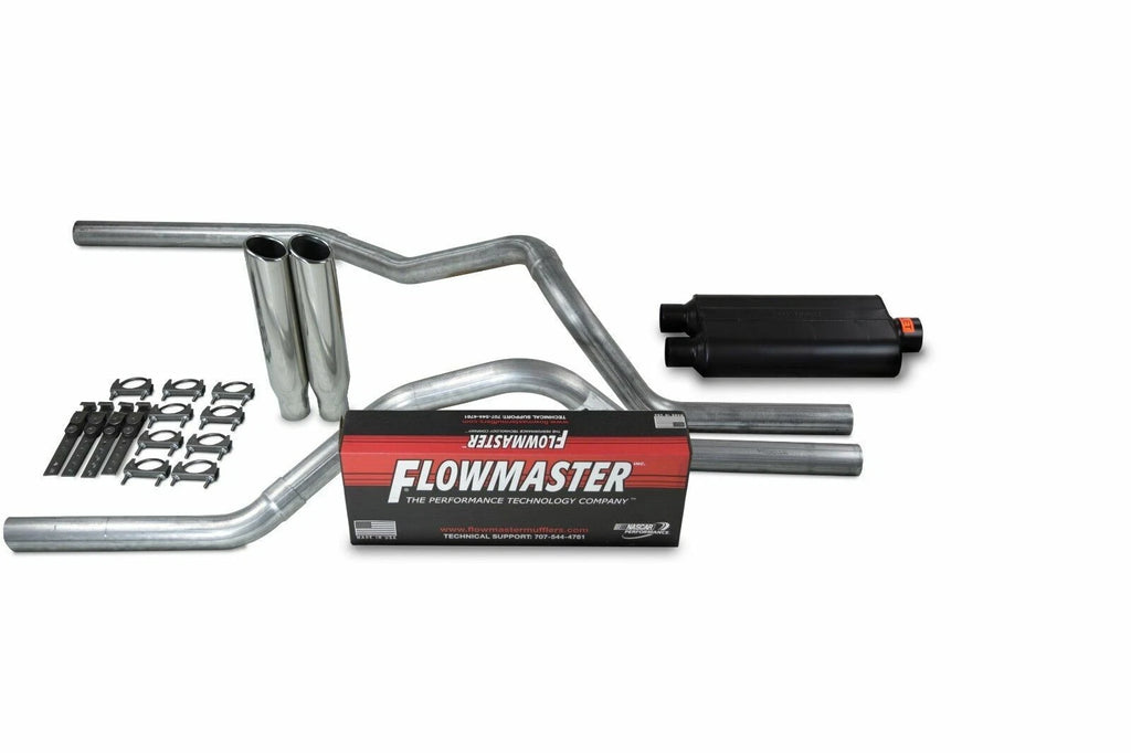 2.5" Dual Exhaust Kit for Ford F150 (2021–2025) Flowmaster 50 Series Clamp on Tip