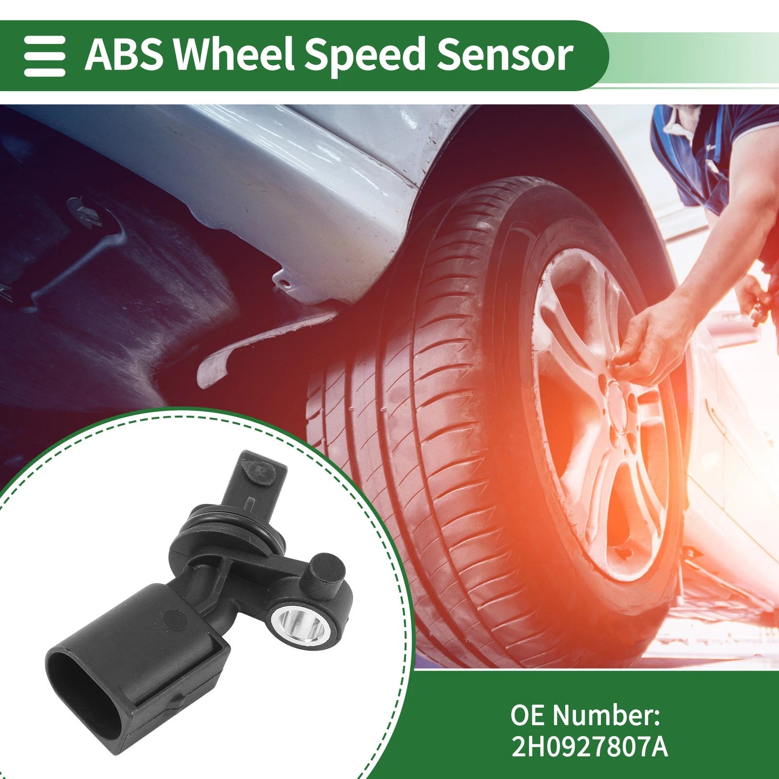 ABS Wheel Speed Sensor No. 2H0927807A for Audi A3 8L1/TT 8N3 (1996–2006)