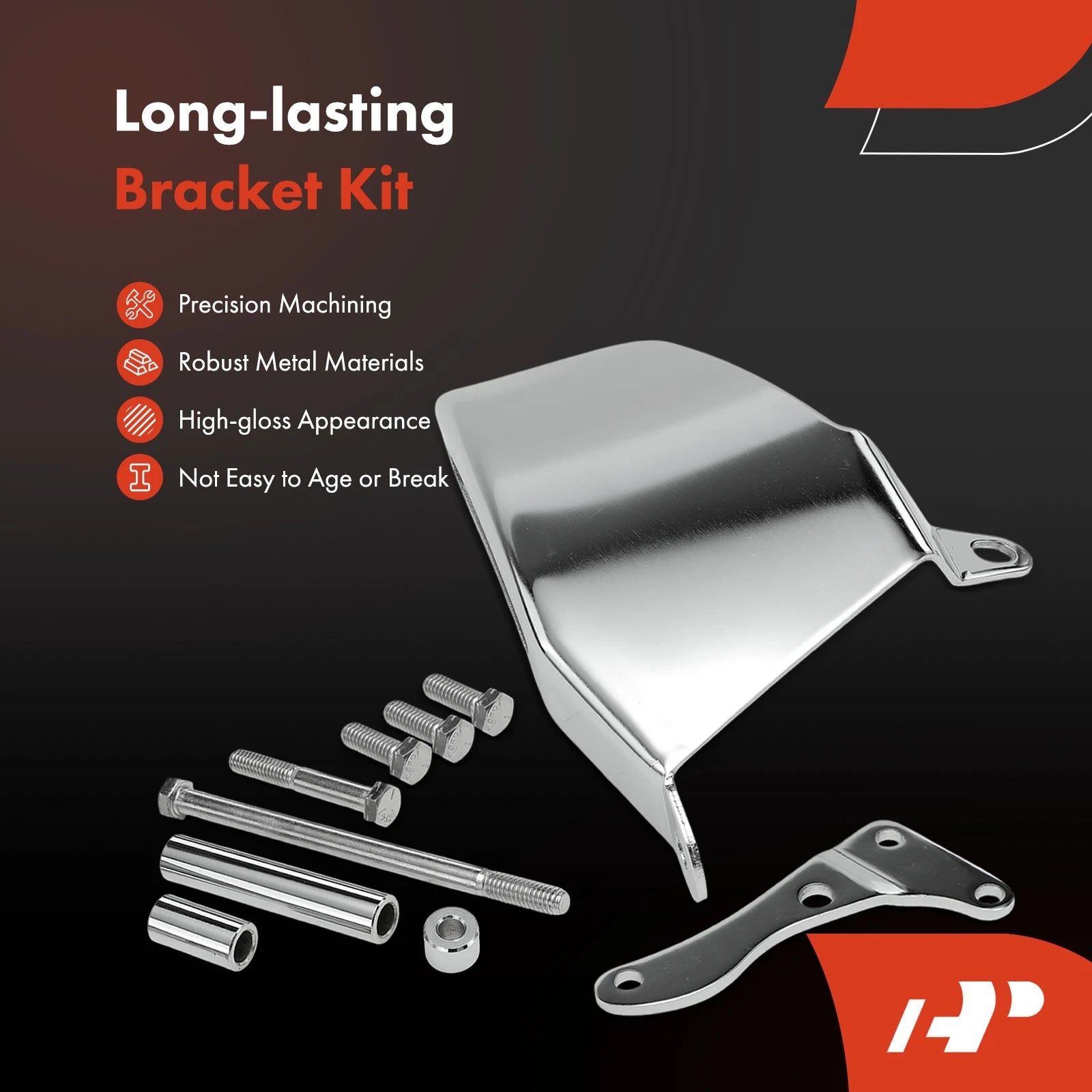 10x Steel Alternator Bracket Kit for Chevy Small Block V8 (GEN I)