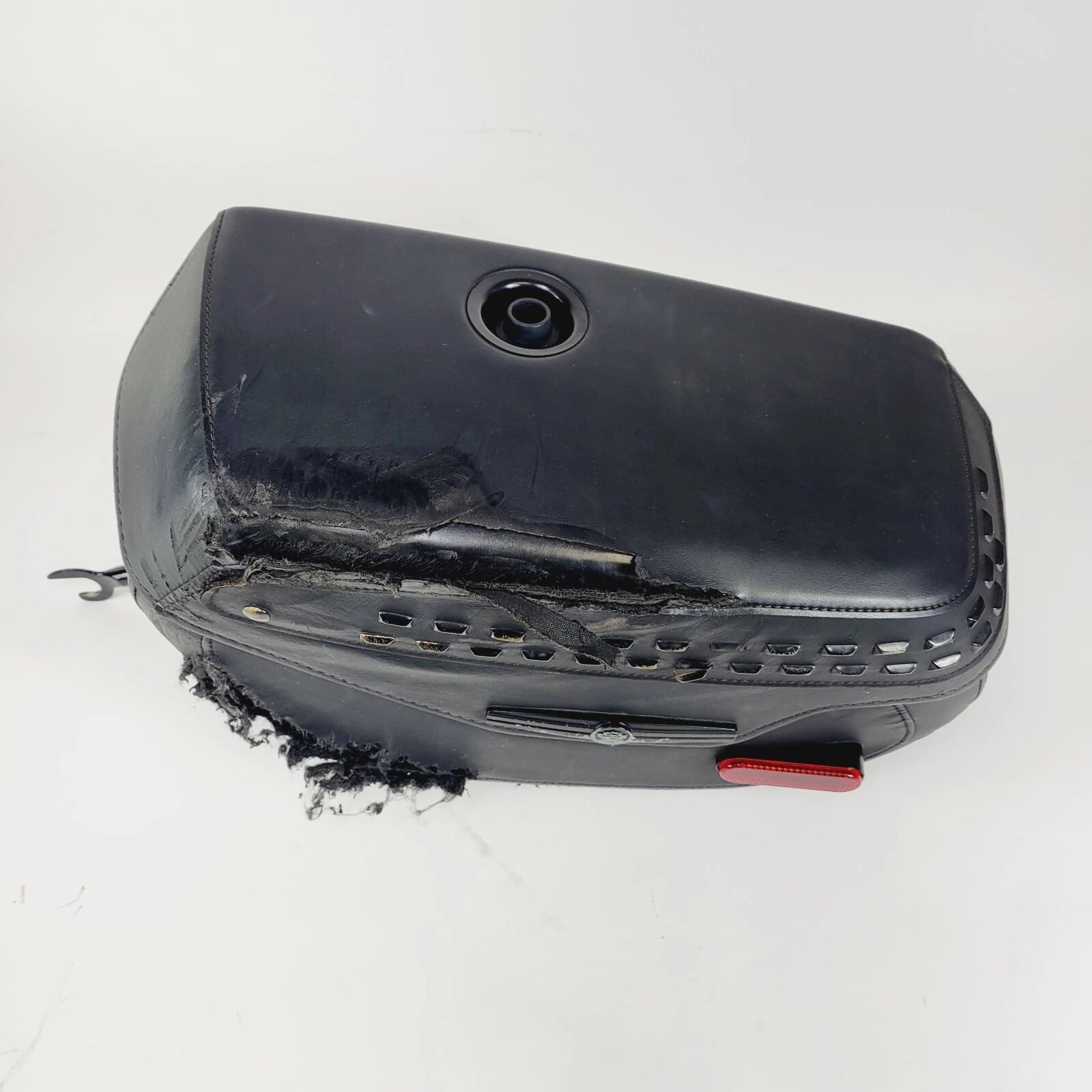 Left Black Leather Saddlebag for Harley-Davidson FLHC FLHCS (2018–2023)