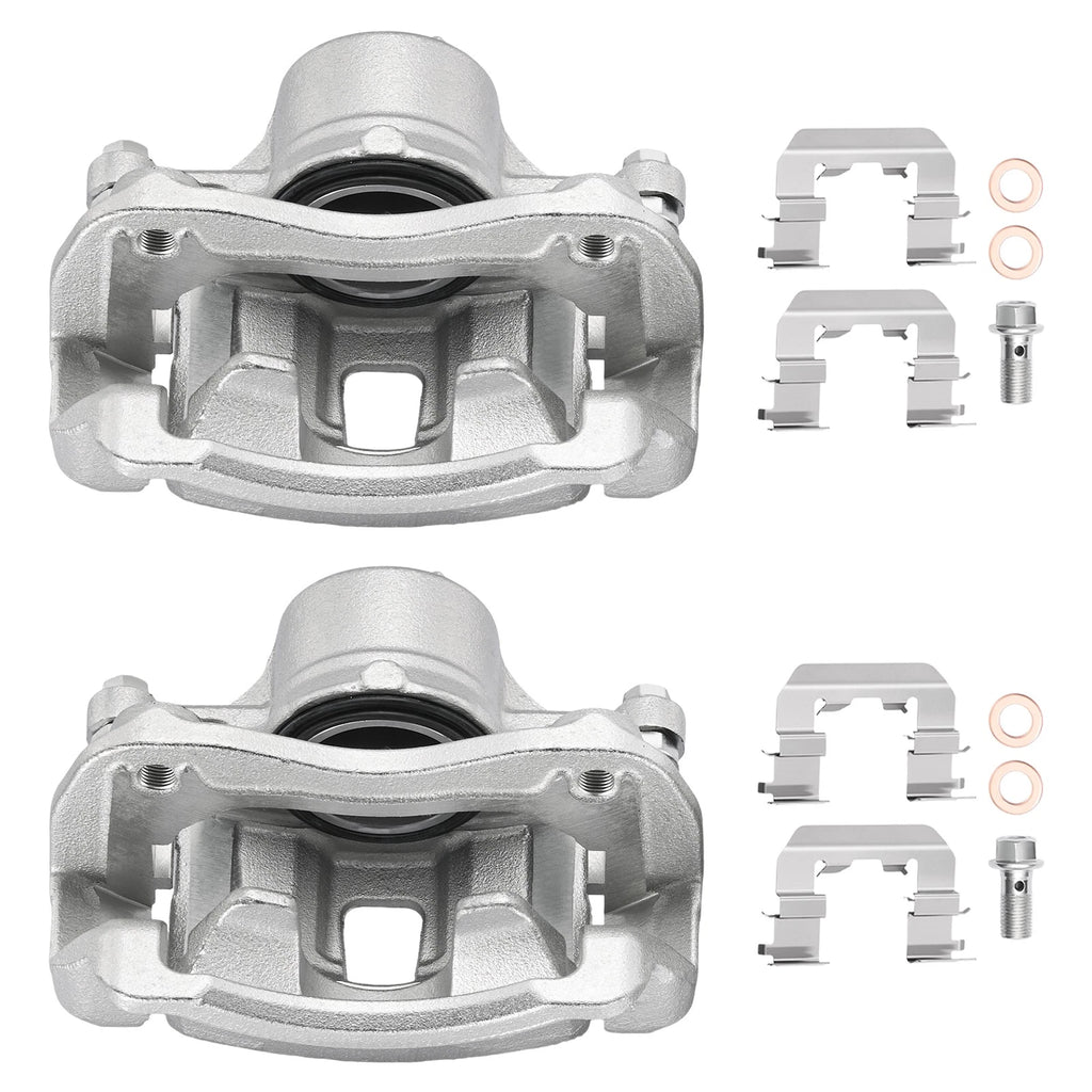 Front Brake Calipers w/ Bracket for Hyundai Elantra 2014–2016 (2 Pack)
