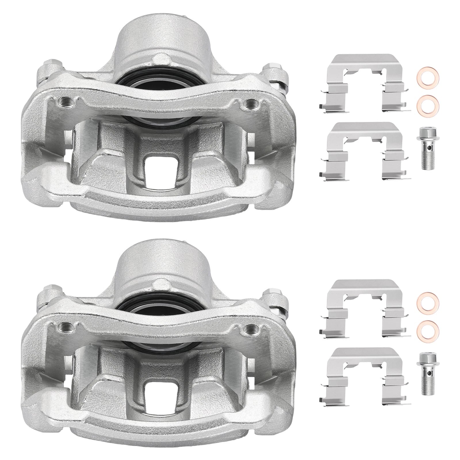 Front Brake Calipers w/ Bracket for Hyundai Elantra 2014–2016 (2 Pack)