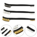 Set of 3 Wire Brushes for Cleaning and Polishing Metal Rust Tool