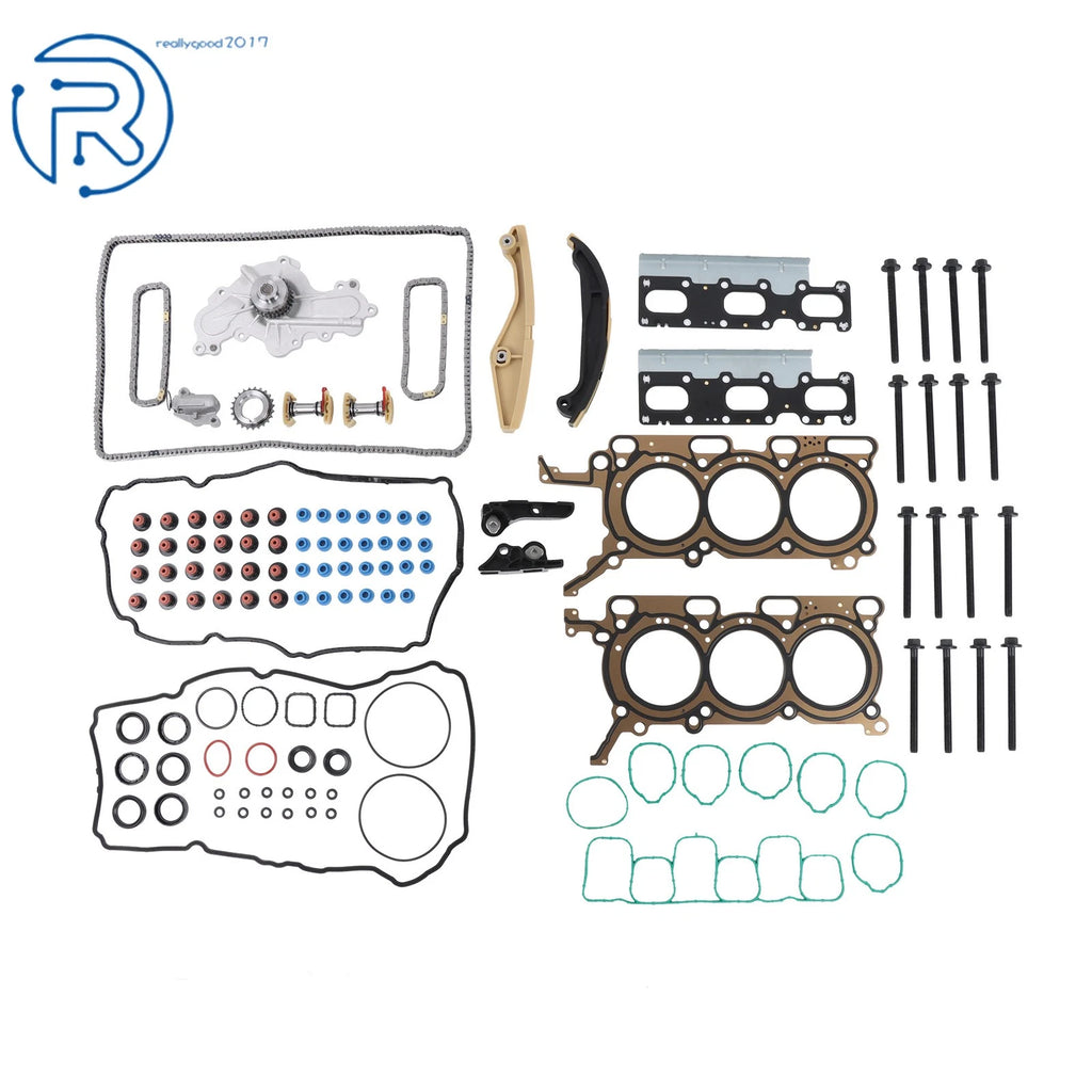 Timing Chain Kit with Head Gasket Bolts for Ford Edge (2011–2013)