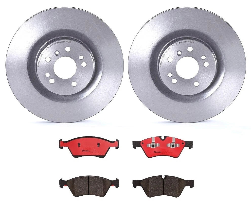 Brembo Front Brake Kit with Ceramic Pads & 350mm Rotors for Mercedes Benz