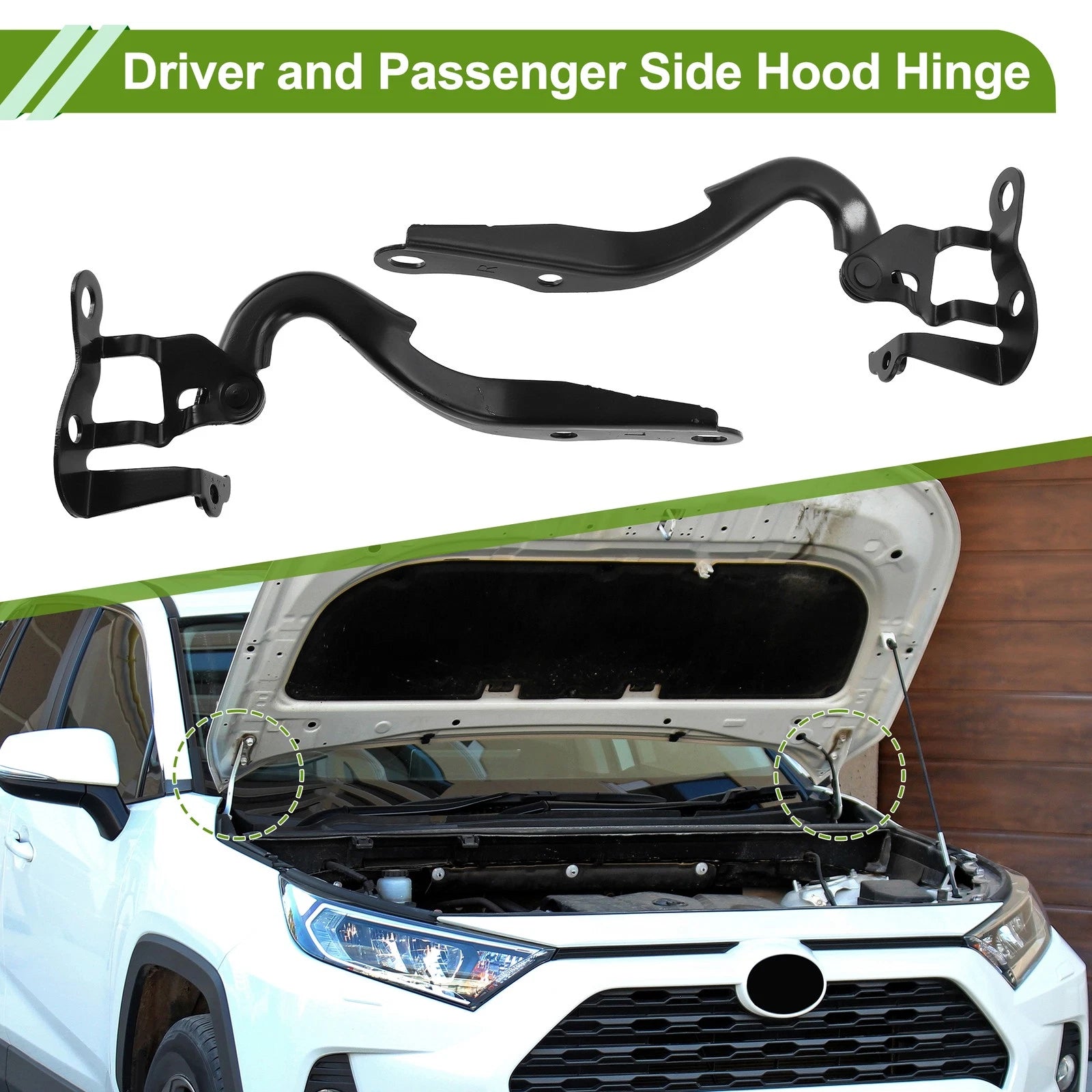 Hood Hinges for Toyota Yaris (2007–2016) 1 Pair No. 5341052240