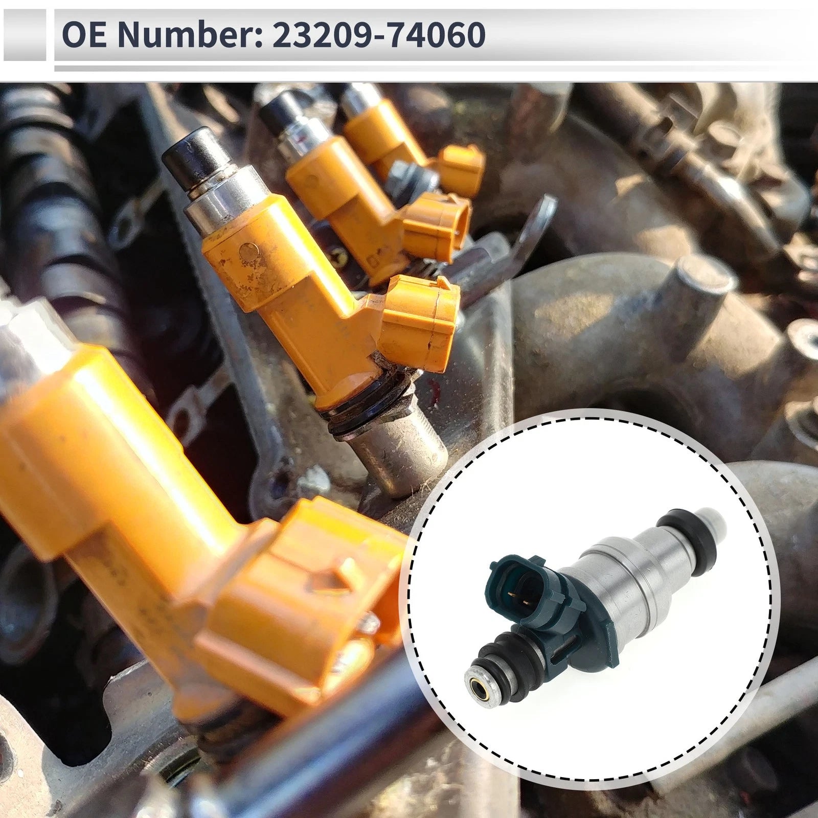 Fuel Injector No. 23209-74060 for Toyota Camry (1988–1991) 1 Pc
