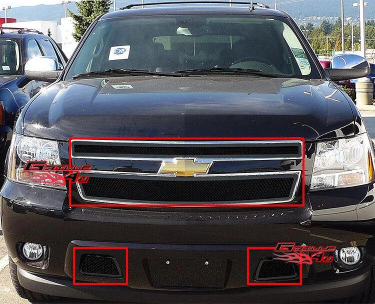 Black Mesh Grille for Chevy Tahoe/Suburban/Avalanche (2007–2014)