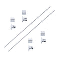 2Pcs Linear Motion Rail Shaft Slide Guide for SCS8UU Bearing & SK8 Rail
