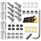 Anti Theft License Plate Screw Cover Kit for Car Tag Frame (2014–2024)