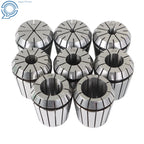 Set of 10 Spring Collet Chucks for Precision Machining