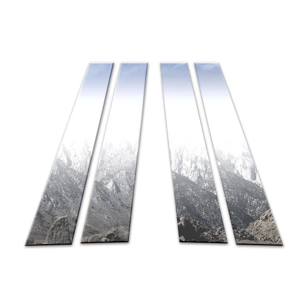 Chrome Pillar Post Covers 4Pc Replacement for BMW 5 Series (2011–2019)