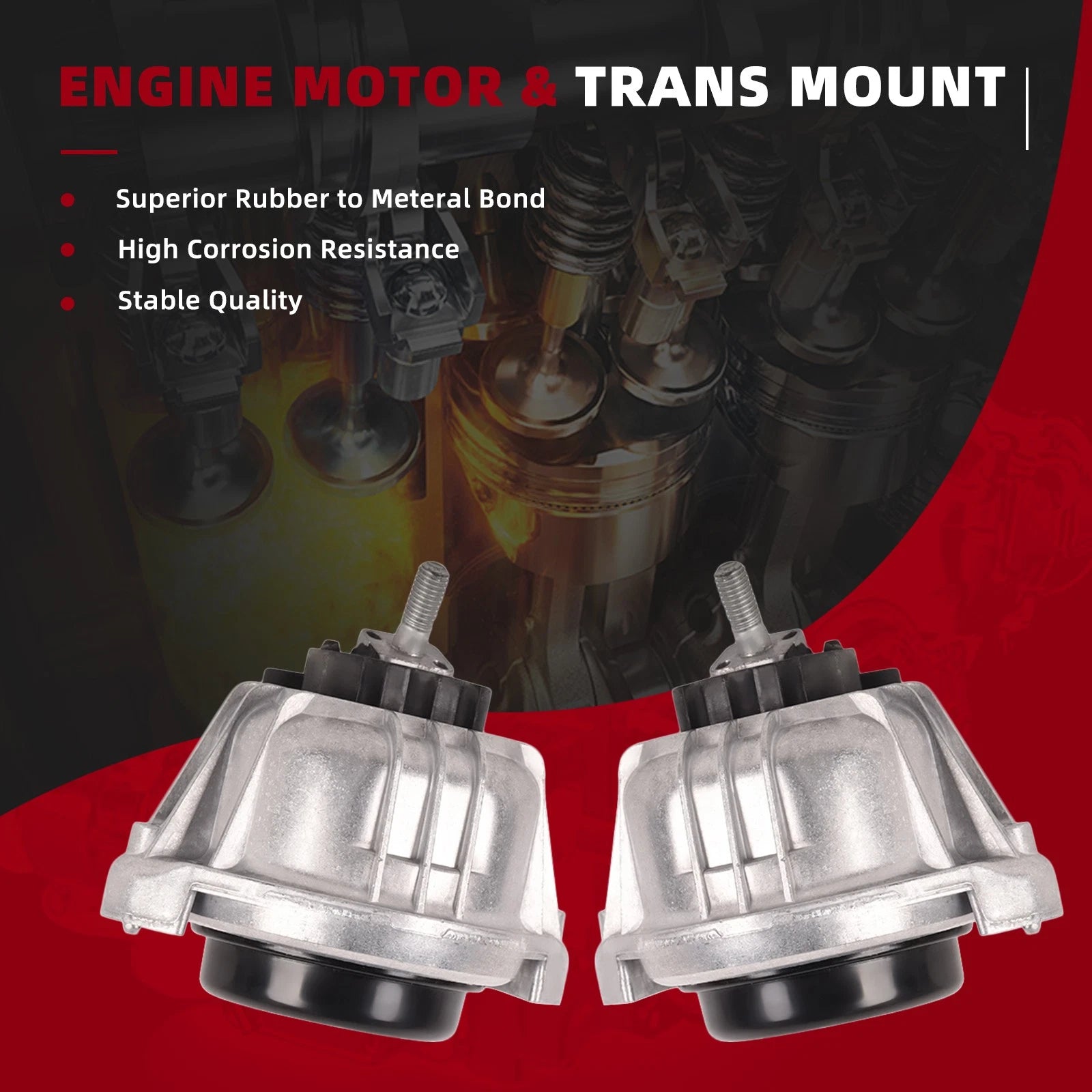 Engine Motor Mounts for BMW E82 E84 E88 E89 E90 E91 E92 (2007-2013)
