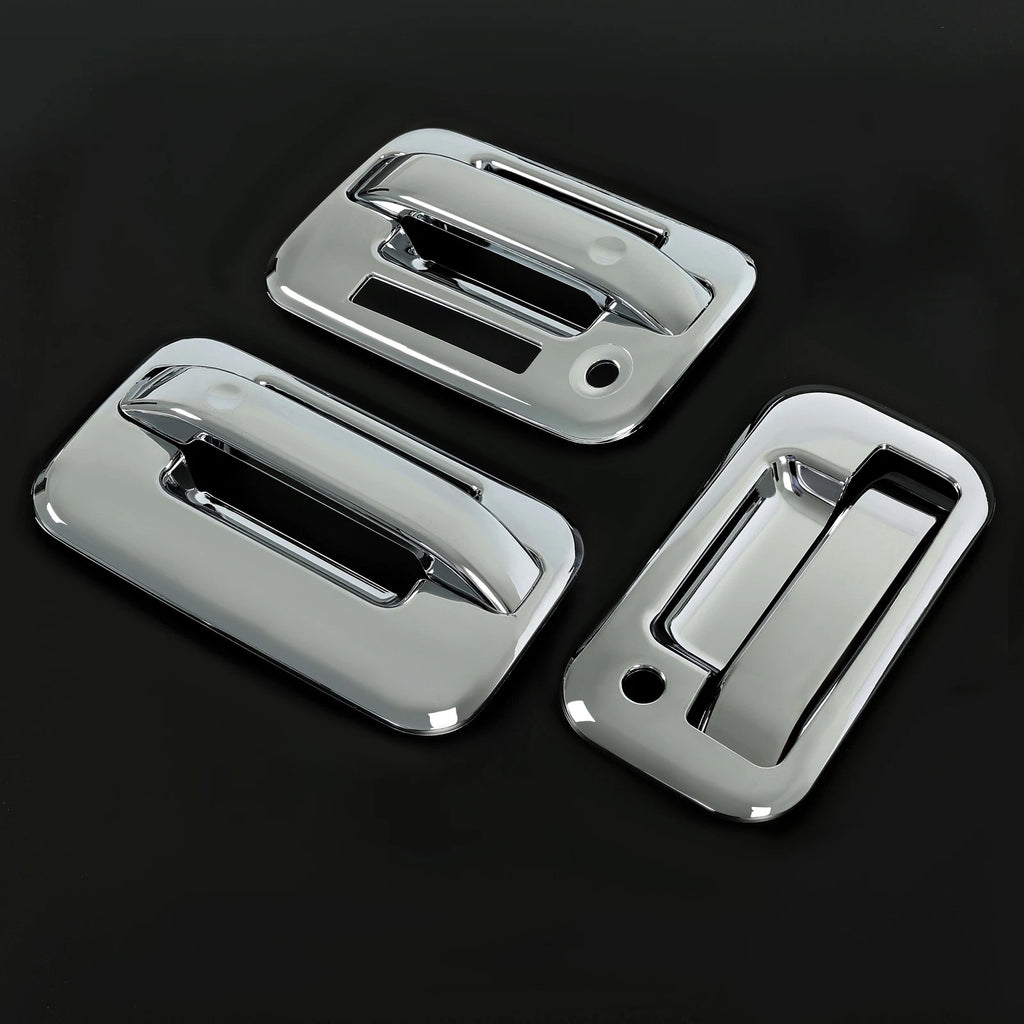 Set of 4 Chrome Door & Tailgate Handle Covers for Ford F150 (2004–2014)