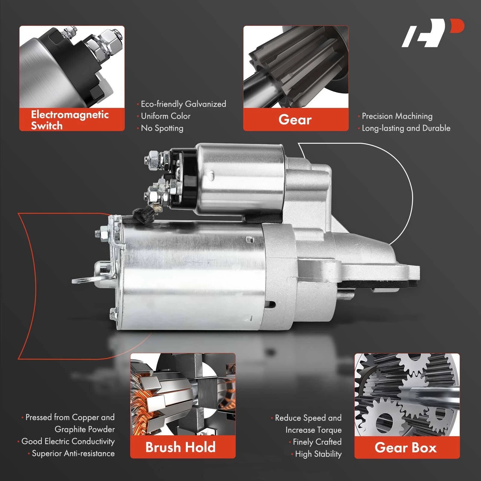 Starter Motor for Ford Focus, Escape, Fusion (2005–2012) Mazda Mercury