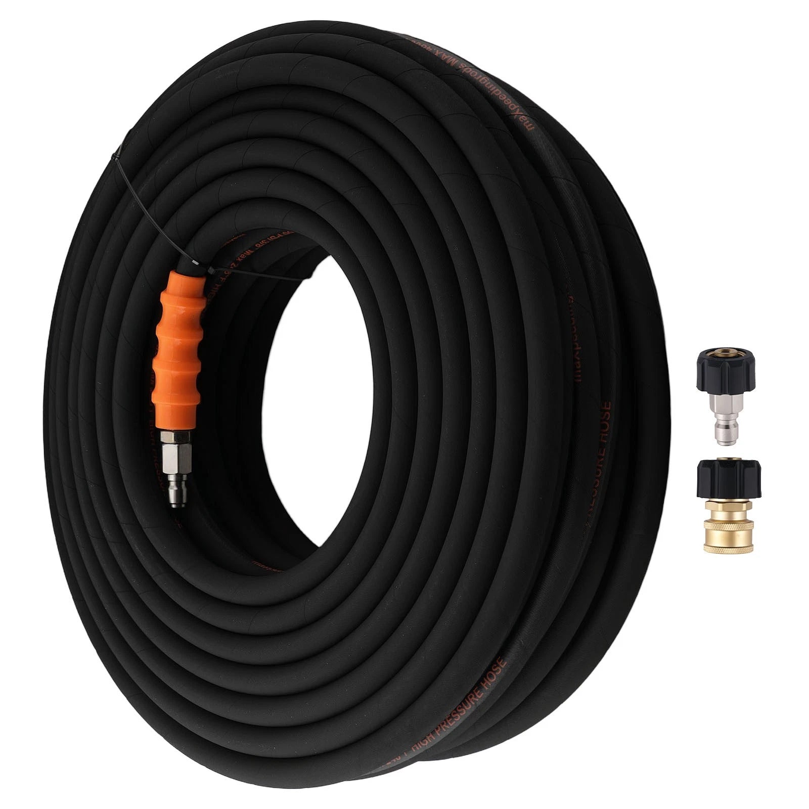 Steel Wire Braid Pressure Washer Hose for 4800 PSI 3/8" Quick Connect (150FT)
