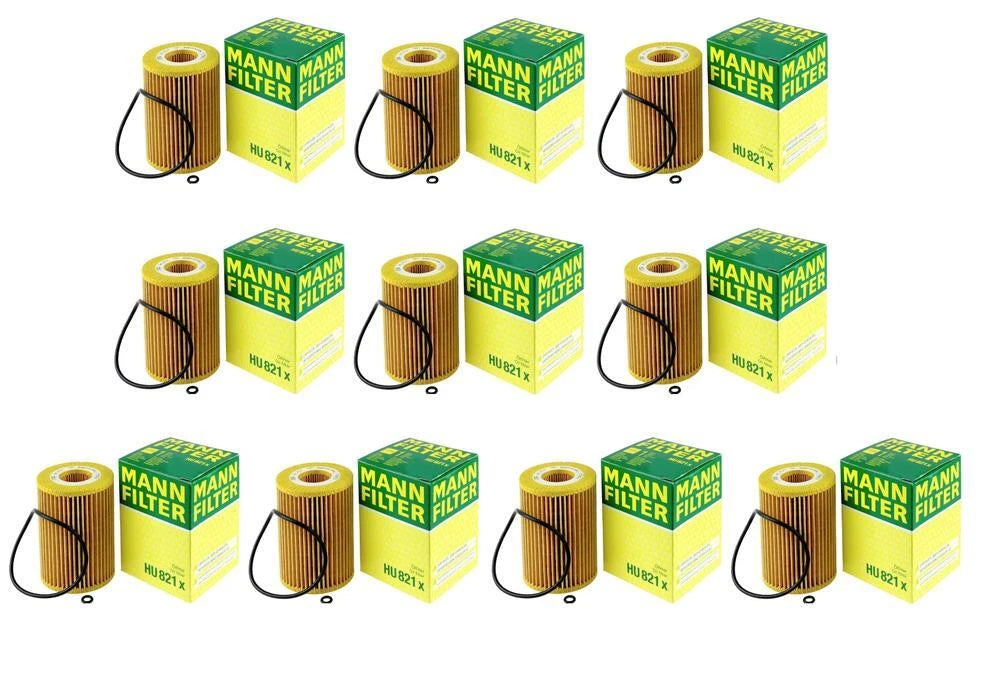 Set of 10 Engine Oil Filters HU821x for Mercedes W211 W164 X164 W251