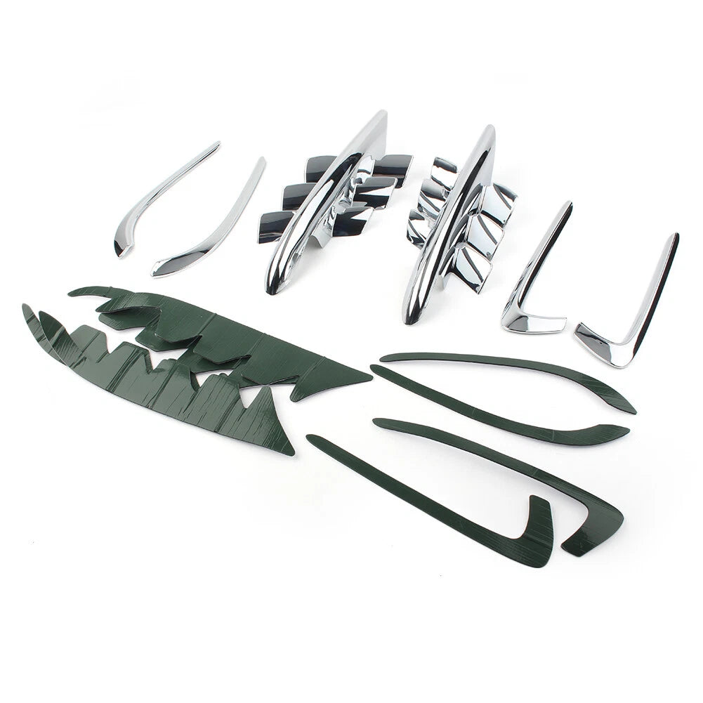 Set of 2 Chrome Fairing Premier Shark Gills for Honda Goldwing GL1800 (2001–2011)