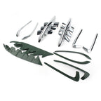 Set of 2 Chrome Fairing Premier Shark Gills for Honda Goldwing GL1800 (2001–2011)