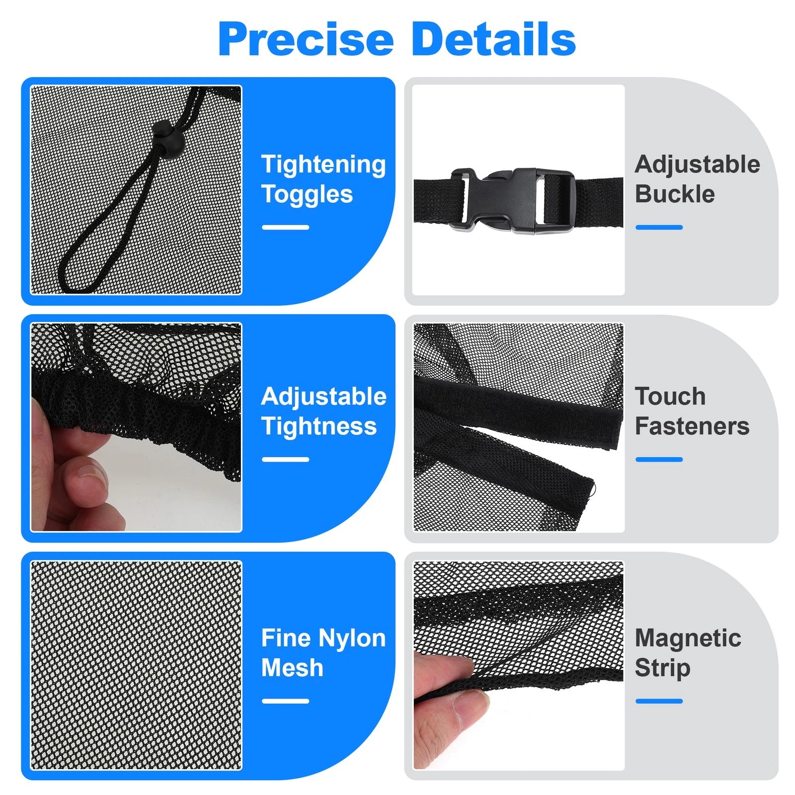 Magnetic Mosquito Screen for Ford Transit Connect (2002–2025) 47x31in