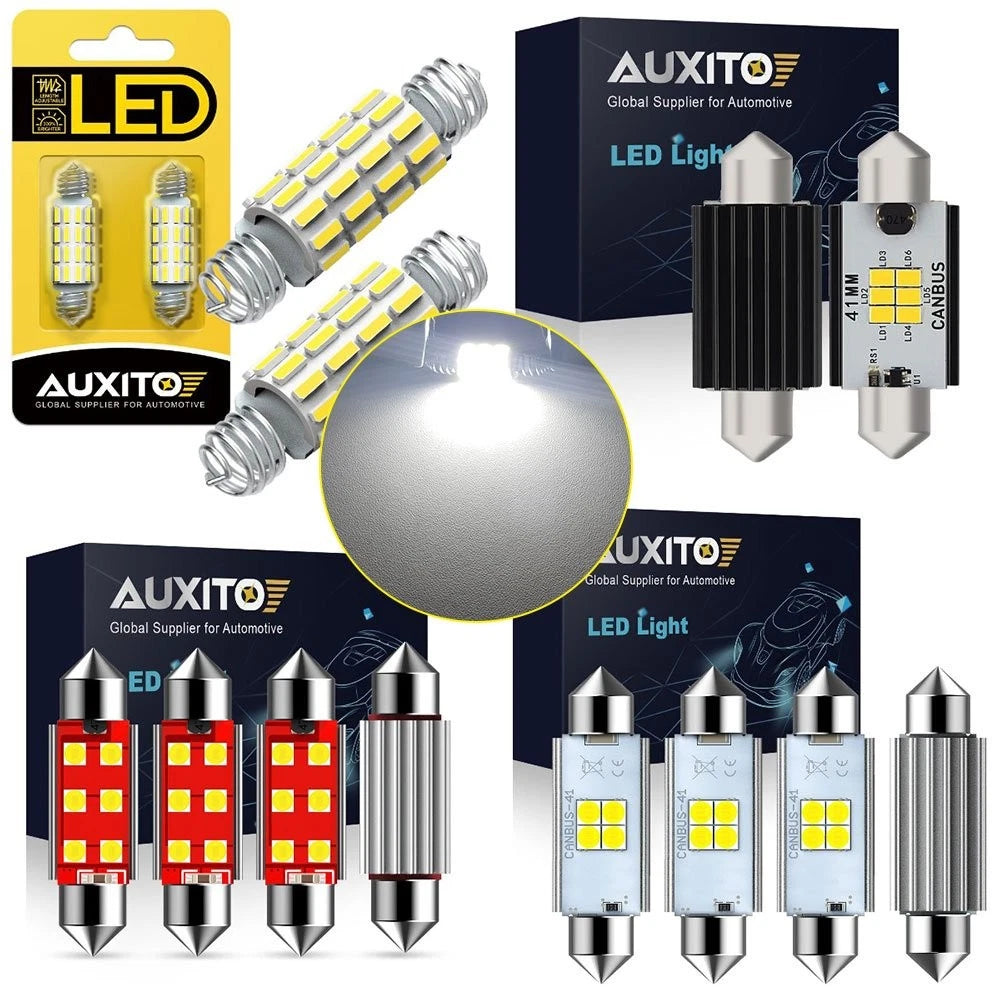 2X 41MM Super White LED Dome Map Light Bulbs 578 212-2 for Chery H