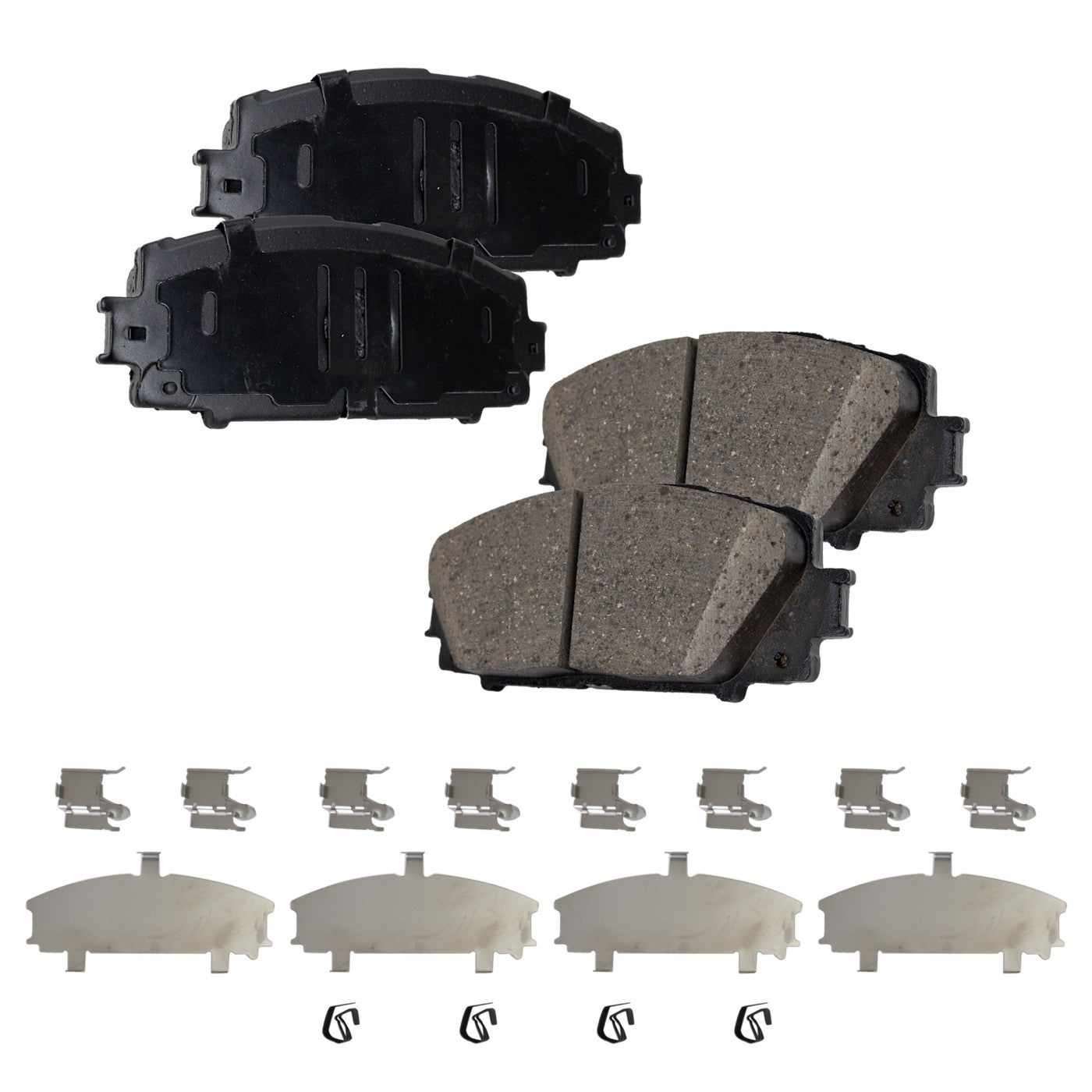 Front Ceramic Brake Pad Set for Toyota Yaris, Scion iQ (2006–2018)