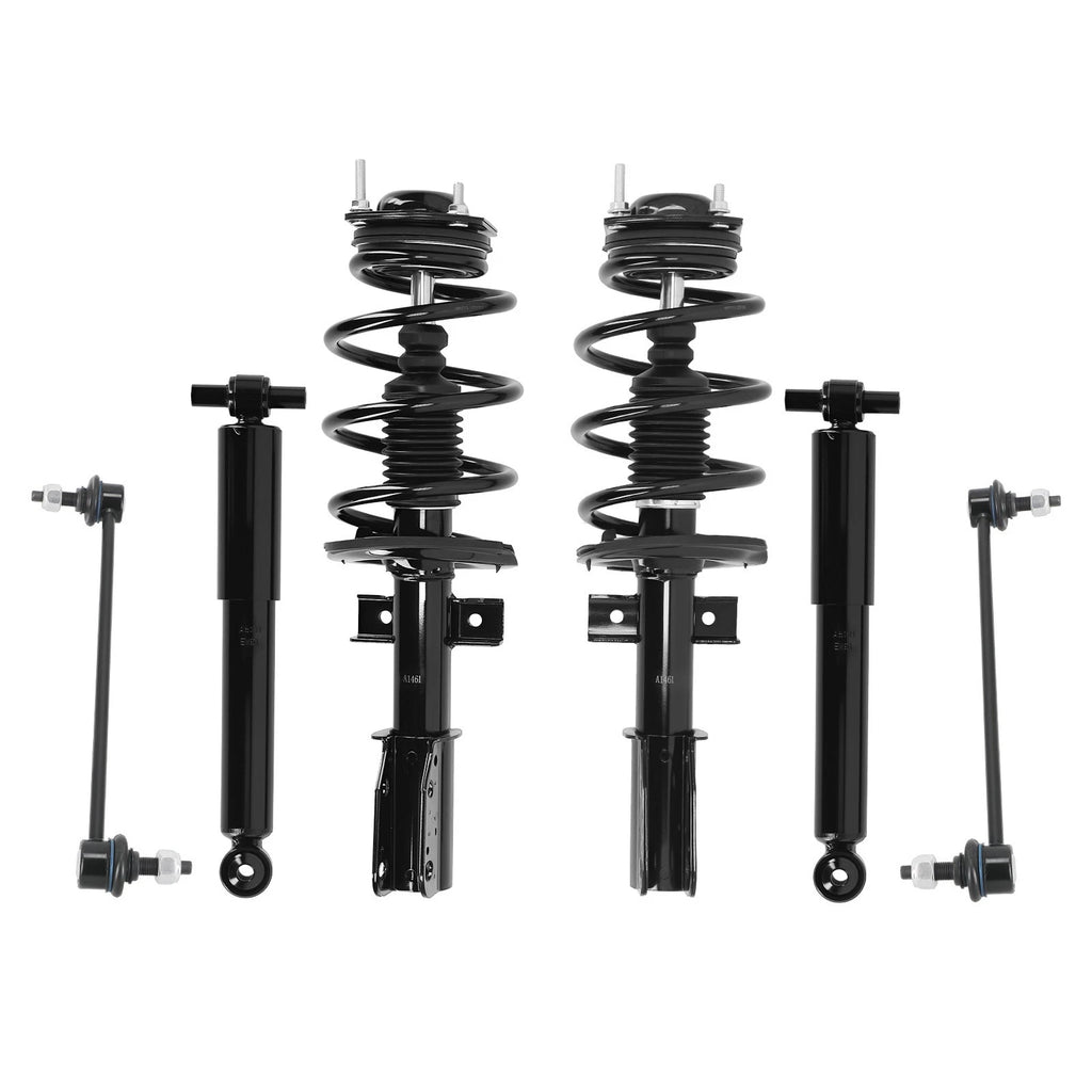 Front Struts Rear Shocks Sway Bars for Chevy Traverse Buick Enclave GMC Acadia (2009–2023)