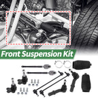 10 Pcs Front Suspension Kit for GMC  - Tie Rod Ends, Sway Bar Link, Ball Joint