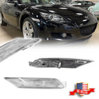 2X Euro Style Clear Lens Front Side Marker Lights for Mazda RX-8 (2004–2008)