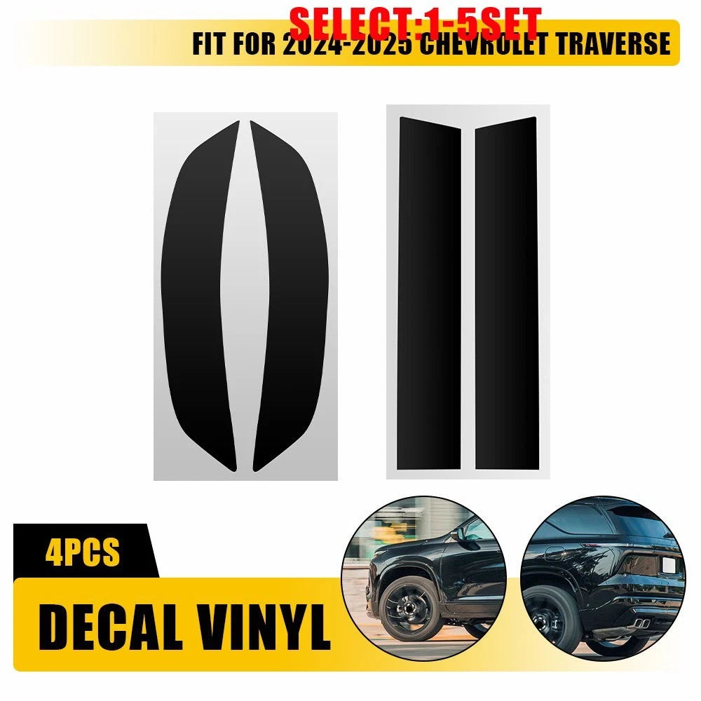 Precut Smoke Vinyl Overlay for Chevrolet Traverse (2024–2025) 4-20X