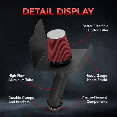 High-flow cold air intake kit for Toyota Tundra 2012–2015 5.7L