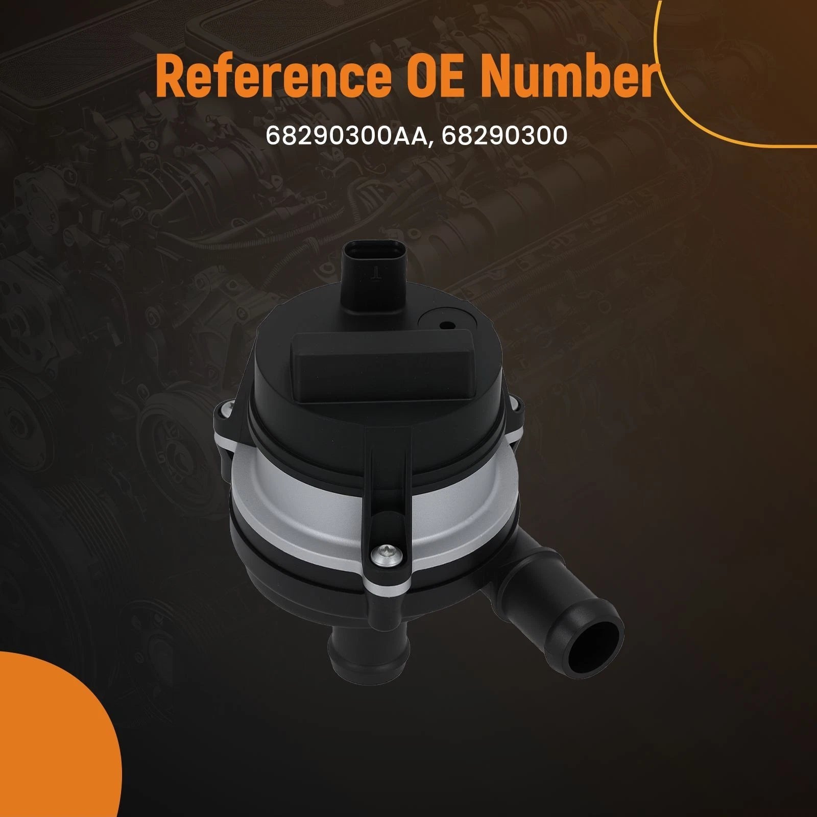 Electric Coolant Water Pump Assembly for Jeep Wrangler (2018-2020)