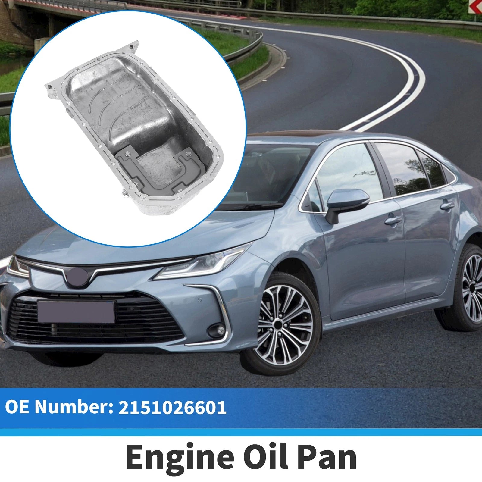 Engine Oil Pan for Kia Rio5 1.6L L4 (2006–2011) No.2151026601 Aluminum Alloy