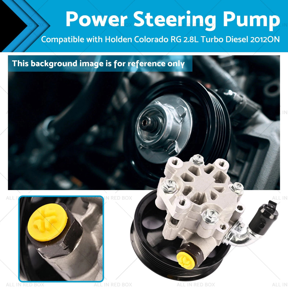 Steering Pump & Pulley for Holden Colorado RG (2012–2020) 2.8L Turbo Diesel