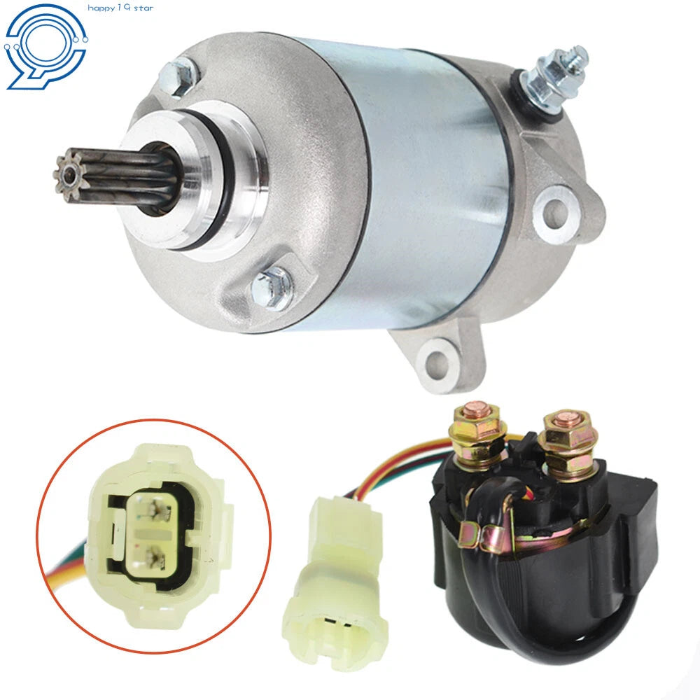 Starter & Relay Solenoid for Honda TRX250TM Recon 250 (2005–2017)