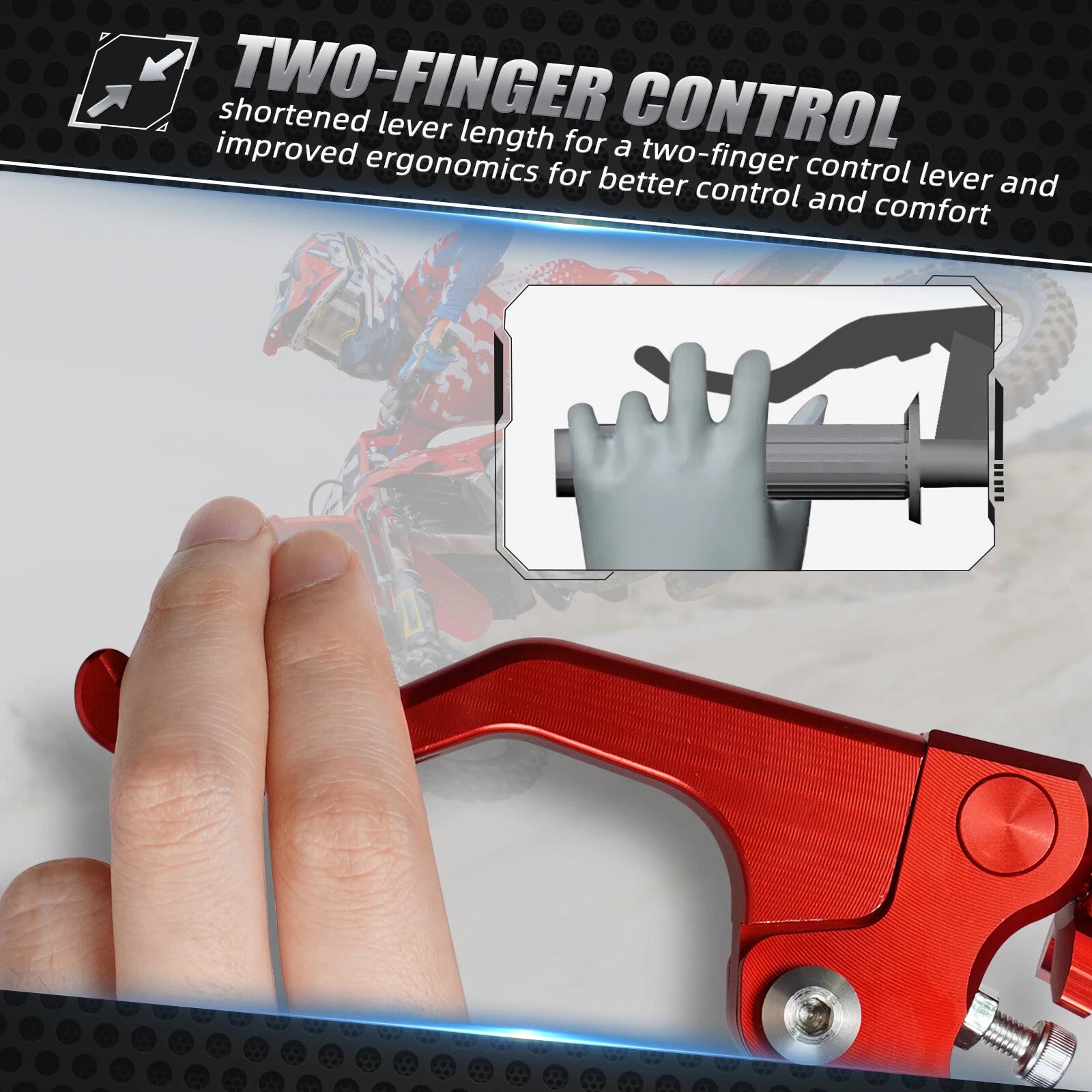 CNC Shorty Stunt Clutch Lever for Honda CRF150R CRF250R CRF250X CRF450R (2002–2016)
