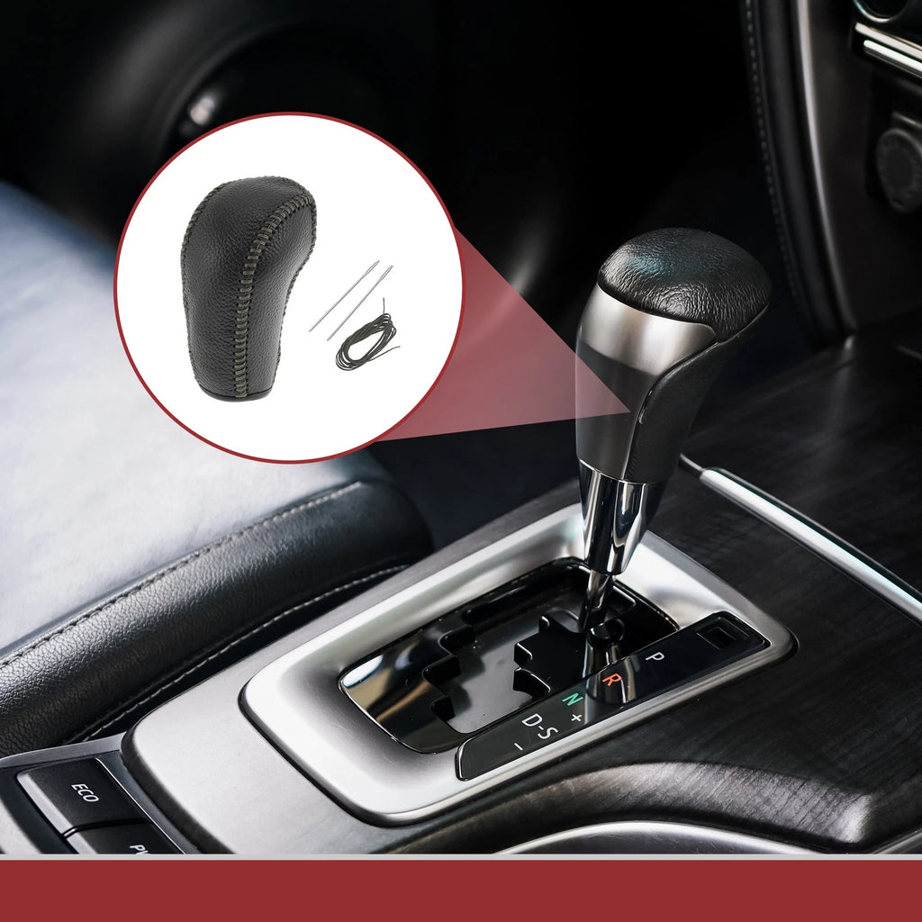 Gear Shift Knob Cover for Subaru Forester (2014–2017) Black Gray