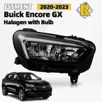 Headlight for Buick Encore GX (2020–2023) Halogen w/ LED DRL Passenger Side