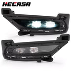 2X LED Fog Lights Bumper Lamp Bezel w/Switch for Chrysler 300 (2015–2024)