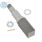 3500 lbs Axle Trailer Spindle 8.25" x 1.5" Square with Fastening Accessories