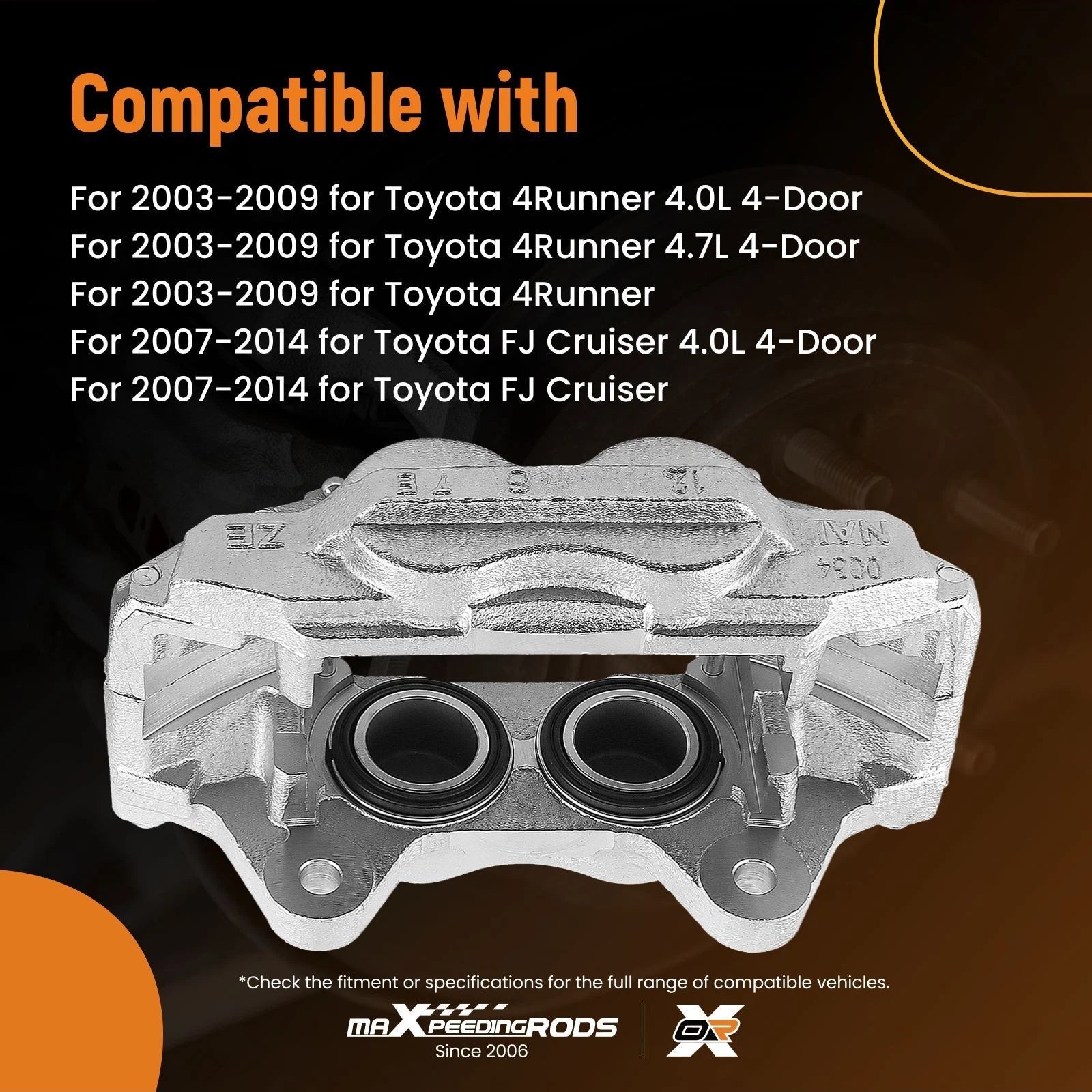 Front Left Brake Caliper for Toyota Tacoma (2019–2020)