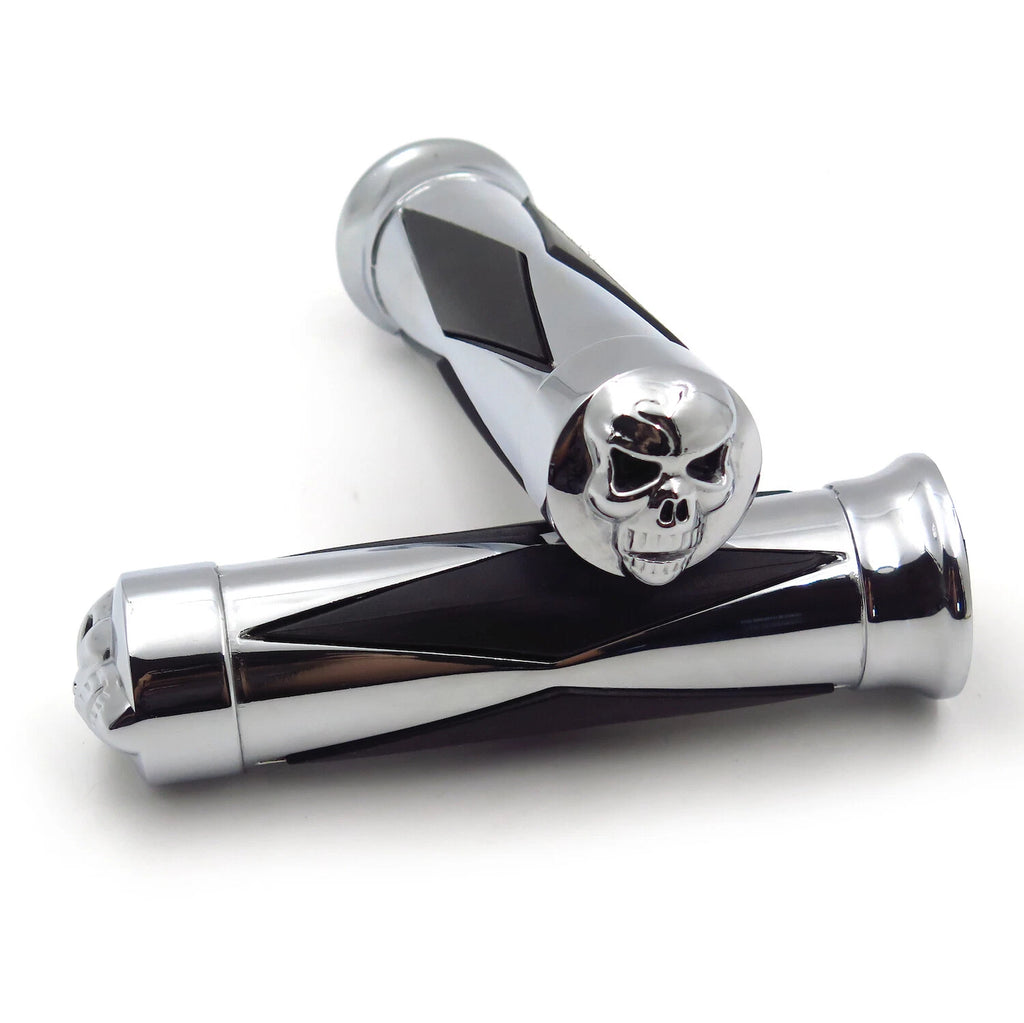 7/8" Handlebar Grips for Harley Softail Cross Bones Deuce Rocker (Fits 22mm)