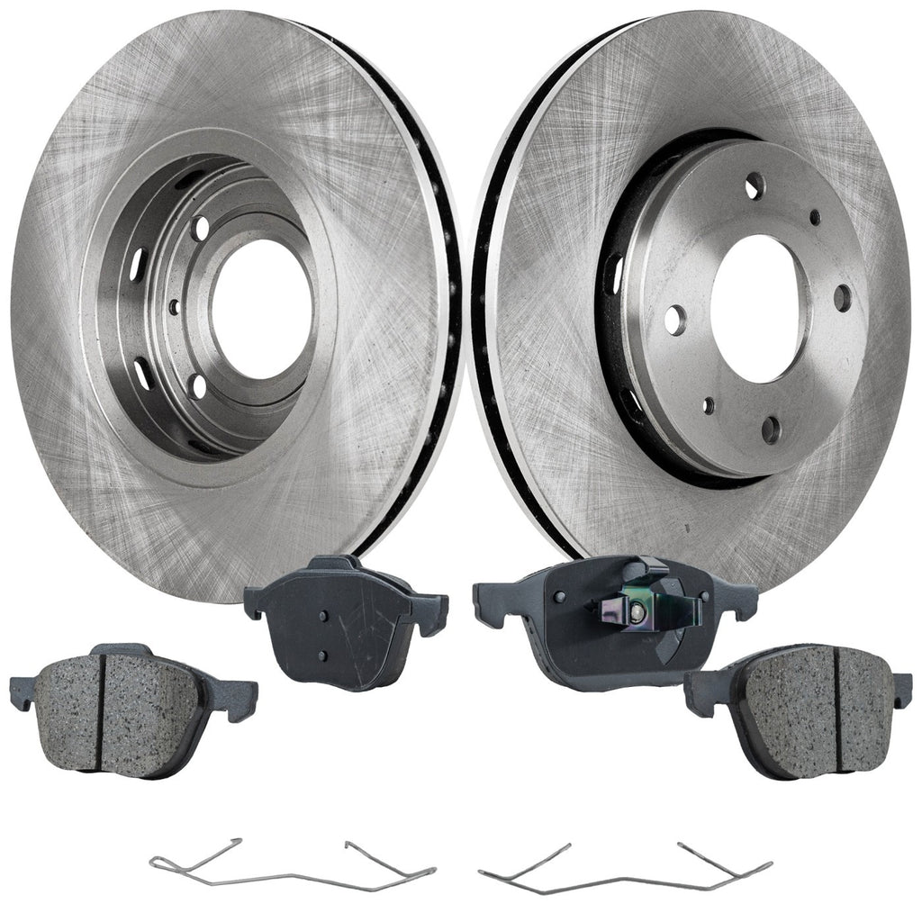 Brake Disc and Pad Kit for Volvo S40 (2004–2011) Front Ceramic
