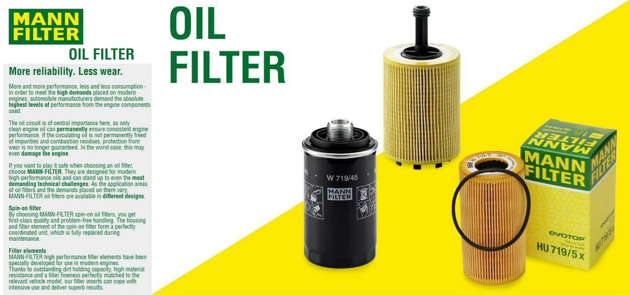 Mann Engine Oil Filter for Mercedes E320 (2001–2004)