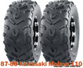 Set of 2 WANDA ATV Tires 20X7-8 /6PR for Kawasaki Mojave 110 (1987–1988)