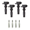 Set of 4 Ignition Coils & NGK Iridium Spark Plugs for Mazda 3 6 CX-7 (2004–2012)