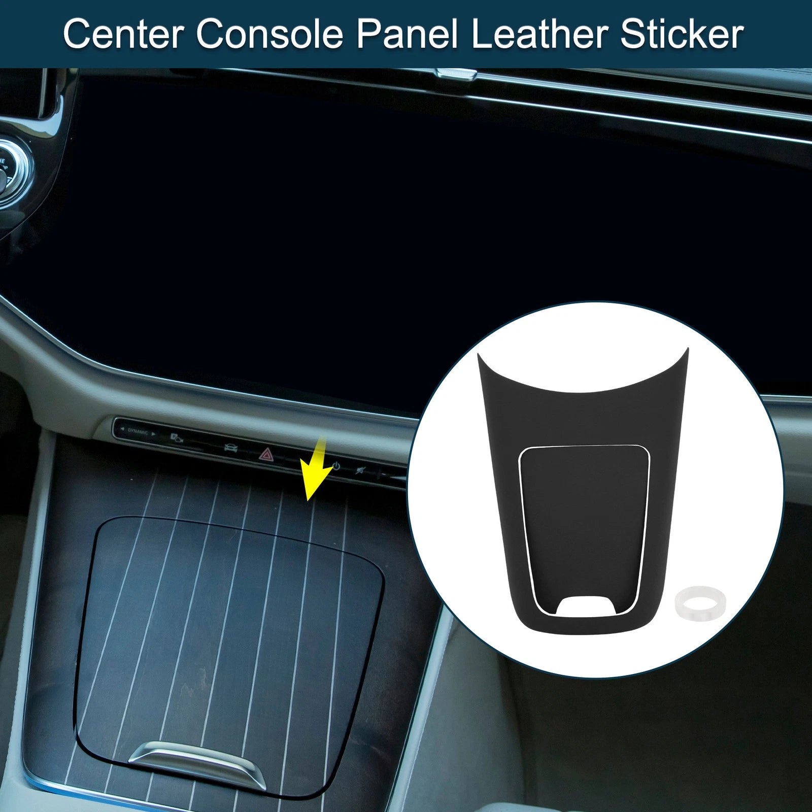 Center Console Panel Sticker for Mercedes-Benz E-Class (2024) Black Set