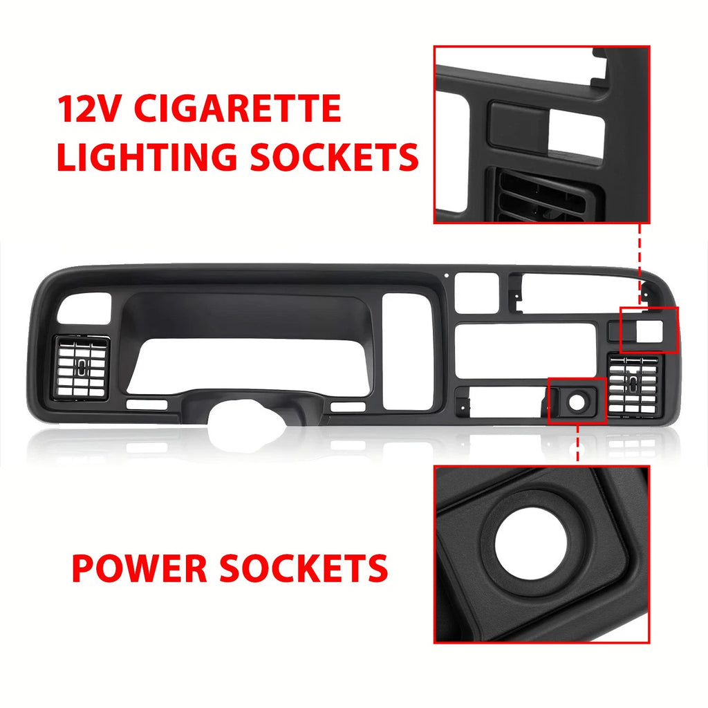Dashboard Bezel Radio Panel with Vent for Dodge Ram 1500/2500/3500 (1994–1997)