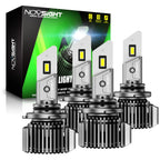 4X 9005 9006 LED Headlight Bulbs for CANbus Ready Vehicles (6500K White)